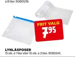 jem & fix LYNLÅSPOSER, DKK 7.95 tilbud