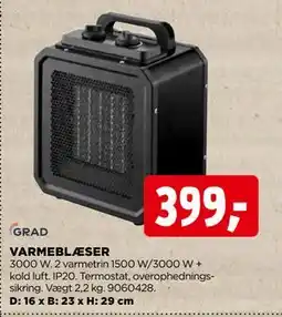 jem & fix VARMEBLÆSER, DKK 399 tilbud