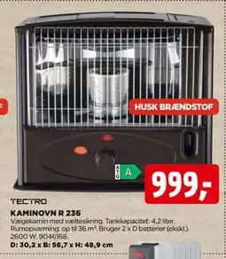 jem & fix KAMINOVN R 236, DKK 999 tilbud