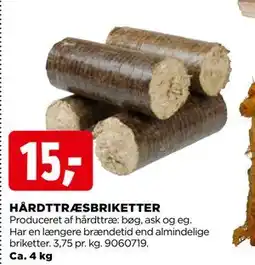 jem & fix HÅRDTTRÆSBRIKETTER, DKK 15 tilbud
