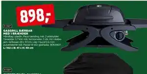 jem & fix GASGRILL BÆRBAR MED 1 BRÆNDER, DKK 898 tilbud