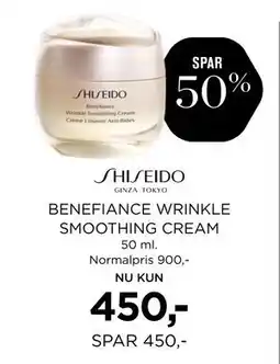 Salling BENEFIANCE WRINKLE SMOOTHING CREAM, DKK 450 tilbud
