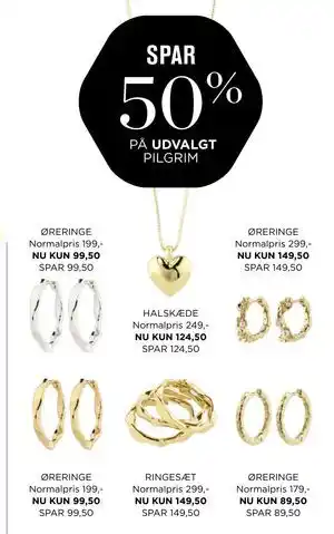 Salling SPAR 50% PÅ UDVALGT PILGRIM tilbud