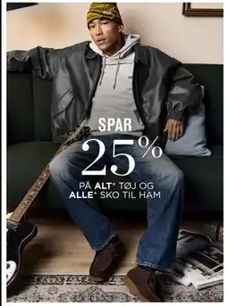 Salling SPAR 25% PÅ ALT TØJ OG ALLE SKO TIL HAM tilbud