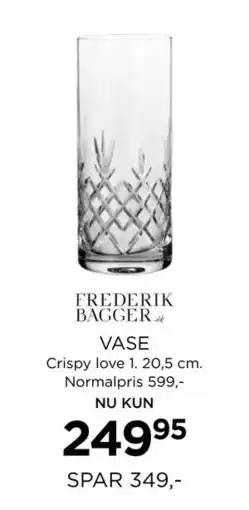 Salling VASE, DKK 249.95 tilbud