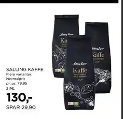 Salling SALLING KAFFE, DKK 130 tilbud