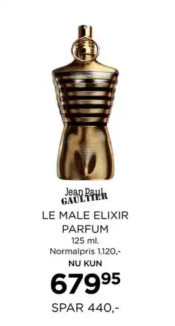 Salling LE MALE ELIXIR PARFUM, DKK 679.95 tilbud