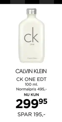 Salling CK ONE EDT, DKK 299.95 tilbud
