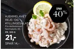 Salling HJEMMELAVET REJE- OG KYLLINGESALAT, DKK 21 tilbud