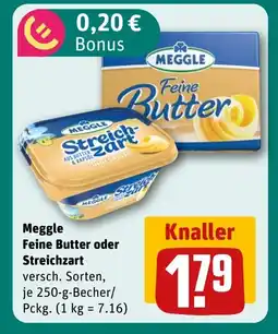 REWE DE MEGGLE Feine Butter oder Streichzart tilbud