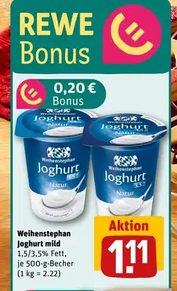 REWE DE Weihenstephan Joghurt mild tilbud