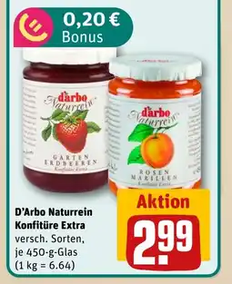 REWE DE D'Arbo Naturrein Konfitüre Extra tilbud