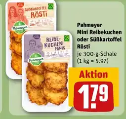 REWE DE Pahmeyer Mini Reibekuchen oder Süßkartoffel Rösti tilbud