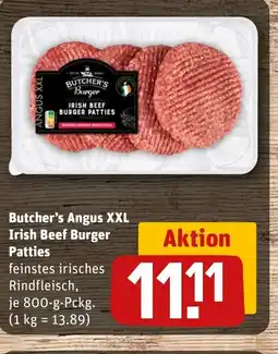 REWE DE Butcher's Angus XXL Irish Beef Burger Patties tilbud