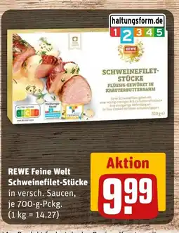 REWE DE REWE Feine Welt Schweinefilet-Stücke tilbud