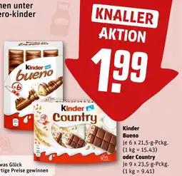REWE DE Kinder Bueno oder Country tilbud