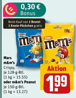 REWE DE Mars M&M's oder M&M's Peanut tilbud