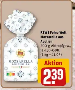 REWE DE REWE Feine Welt Mozzarella aus Apulien tilbud