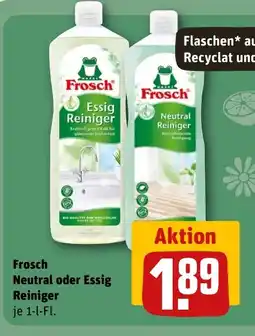 REWE DE Frosch Neutral oder Essig Reiniger tilbud