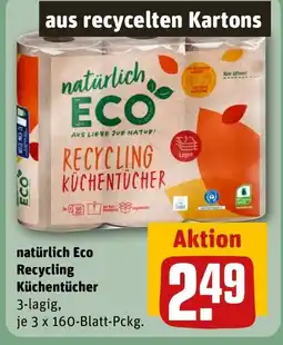 REWE DE Natürlich Eco Recycling Küchentücher tilbud