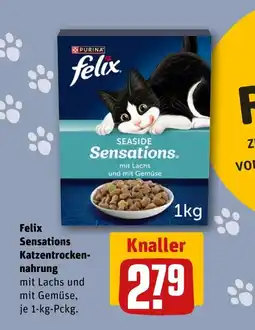 REWE DE Felix Sensations Katzentrocken- nahrung tilbud