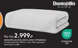 SENG DUNLOPILLO COOL WAVE LATEX TOPMADRAS tilbud