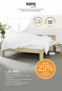 SENG AUPING AURONDE SENGERAMME, DKK 25868 tilbud