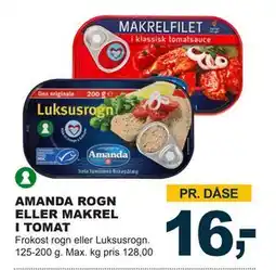 Let-Køb AMANDA ROGN ELLER MAKREL I TOMAT, DKK 16 tilbud