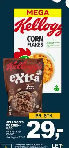 Let-Køb KELLOGG’S MORGENMAD, DKK 29 tilbud