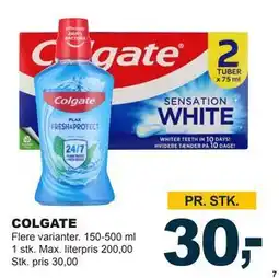 Let-Køb COLGATE, DKK 30 tilbud