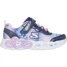 Sport 24 Skechers Heart Lights Inf Velcro Sneakers M/Lys Børn tilbud