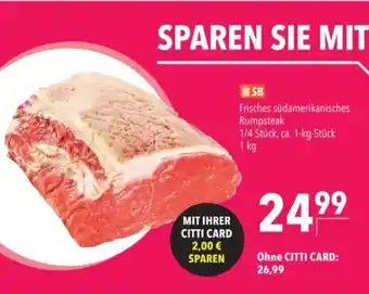 Citti SB Frisches südamerikanisches Rumpsteak tilbud