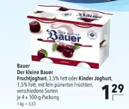 Citti Bauer Der kleine Bauer Fruchtjoghurt, 3,5% Fett oder Kinder Joghurt, tilbud