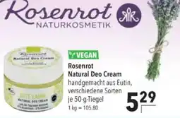 Citti YVEGAN Rosenrot Natural Deo Cream tilbud