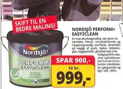 Farveland Nordsjö perform+ easy2clean tilbud