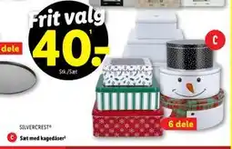 Lidl Sæt med kagedåser, DKK 40 tilbud