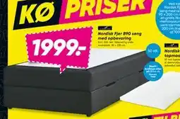 Bilka Nordisk Fjer B90 seng med opbevaring, DKK 1999 tilbud