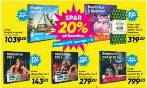 Bilka Spar 20% på Smartbox tilbud