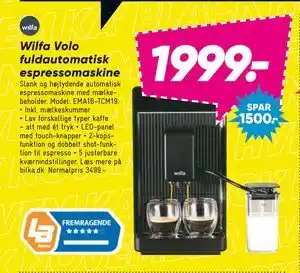 Wilfa Volo fuldautomatisk espressomaskine, DKK 1999