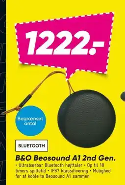 Bilka B&O Beosound A1 2nd Gen, DKK 1222 tilbud