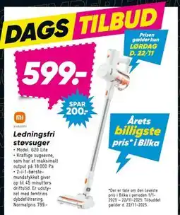 Bilka Ledningsfri støvsuger, DKK 599 tilbud