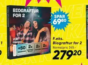 Bilka Biograftur for 2, DKK 279.2 tilbud