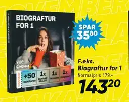 Bilka Biograftur for 1, DKK 143.2 tilbud