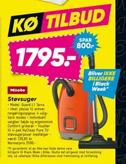 Bilka Støvsuger, DKK 1795 tilbud