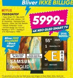 Bilka SAMSUNG TQ55QN70F, DKK 5999 tilbud