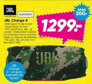Bilka JBL Charge 6, DKK 1299 tilbud