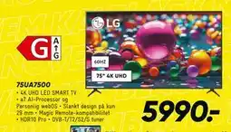 Bilka LG 75UA7500, DKK 5990 tilbud