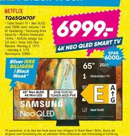 Bilka SAMSUNG TQ65QN70F, DKK 6999 tilbud