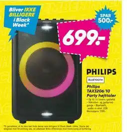 Bilka Philips TAX3206/10 Party højttaler, DKK 699 tilbud
