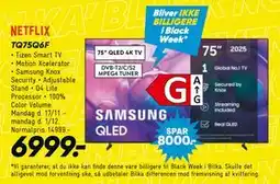 Bilka SAMSUNG TQ75Q6F, DKK 6999 tilbud